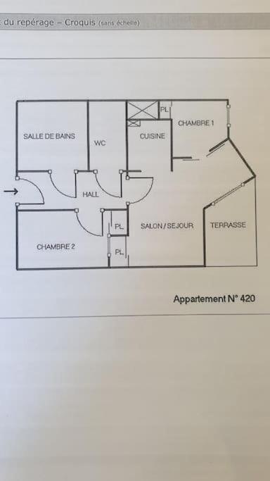 Spacieux Appartement 37M2-T3-Rdc-6 Personnes-100M Remontees Valmeinier Esterno foto